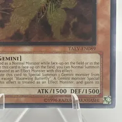 Yugioh! MP Blazewing Butterfly - TAEV-EN089 - Ultimate Rare - Unlimited Edition - Image 5