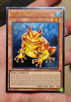 lp Yu-Gi-Oh! TCG Swap Frog OTS Tournament OP03-EN001 Unlimited Ultimate Rare - Image 1
