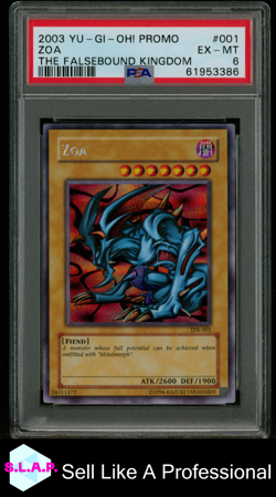 ZOA THE FALSEBOUND KINGDOM YU-GI-OH! PROMO 2003 001 PSA 6 - Image 1