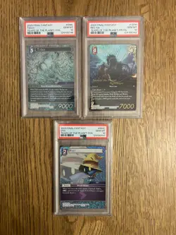 Final Fantasy Tears Of The Planet Graded Card Lot x3, Vivi, TIDUS, Red XIII!!! - Image 1