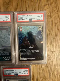 Final Fantasy Tears Of The Planet Graded Card Lot x3, Vivi, TIDUS, Red XIII!!! - Image 3