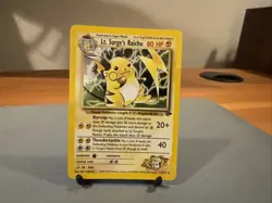 Pokemon TCG Lt. Surge's Raichu Holo Unlimited Rare Card Gym Challenge 11/132 - Image 1