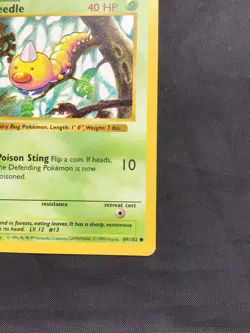 Pokemon Cards: Base Set 1st Edition Common: Weedle 69/102 - Image 4