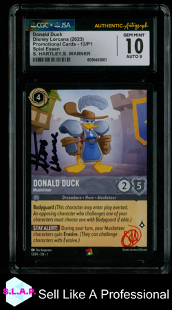 DONALD DUCK PROMOTIONAL CARDS SPIEL ESSEN 13/P1 DISNEY LORCANA CGC 10 - Image 1