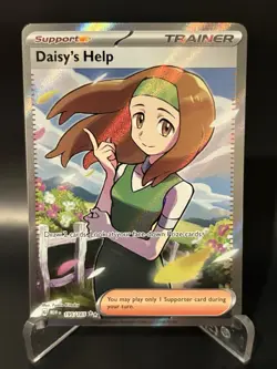 Pokemon TCG Daisy's Help Scarlet & Violet Trainer Holo Ultra Rare Card 195/165 - Image 1