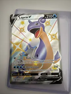 Pokemon TCG Lapras v Shining Fates Holo Card SV110/SV122 Near Mint Condition - Image 1