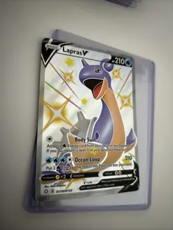 Pokemon TCG Lapras v Shining Fates Holo Card SV110/SV122 Near Mint Condition - Image 3