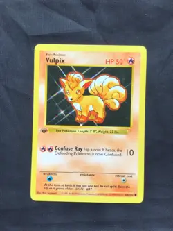 Pokemon Cards: Base Set 1st Edition Common: Vulpix 68/102 - Image 1
