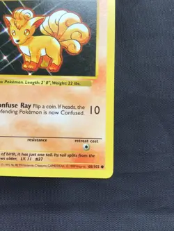Pokemon Cards: Base Set 1st Edition Common: Vulpix 68/102 - Image 4