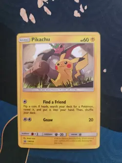 Pikachu SM234 Cosmos Black Star Promo Holo Pokemon Trading Card Game - Image 1