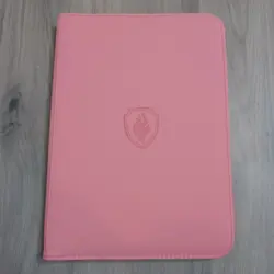 BRAND NEW Pokemon TCG Baby Pink 9 Pocket Zip Binder Holds 350+ Cards Rigid Cover - Image 1