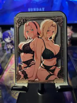 Goddess Story Metal Card Serialized Anime Waifu Random Serial # - Image 1