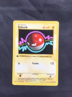 Pokemon Cards: Base Set 1st Edition Common: Voltorb 67/102 - Image 1