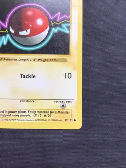 Pokemon Cards: Base Set 1st Edition Common: Voltorb 67/102 - Image 4
