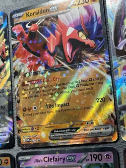 Pokemon Cards Lot All EX Zacian Lucario Koraidon Miraidon Lillie’s Clefairy Serp - Image 5
