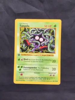Pokemon Cards: Base Set 1st Edition Common: Tangela 66/102 - Image 1