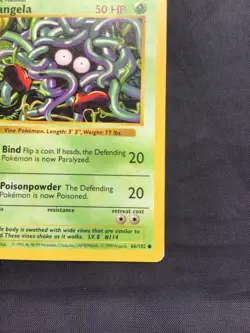 Pokemon Cards: Base Set 1st Edition Common: Tangela 66/102 - Image 4
