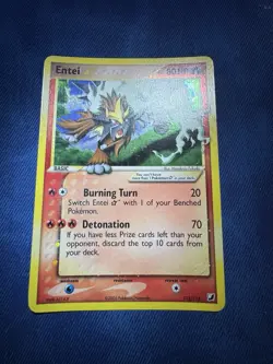 Pokemon Entei Gold Star TCG Unseen Forces Card 113/115 NM - Image 2