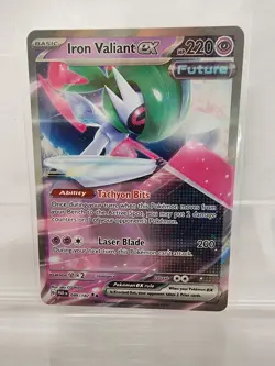 Iron Valiant ex 089/182 Paradox Rift ENGLISH Future Pokemon Card NM - Image 1