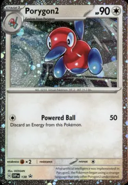 Porygon2 - (Cosmos Holo) Normal Promo SV: Scarlet & Violet Promo Cards 138 NM - Image 1