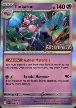Tinkaton - (Prerelease) Holo Promo SV: Scarlet & Violet Promo Cards 020 NM - Image 1