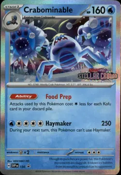 Crabominable - 134 Promo SV: Scarlet & Violet Promo Cards 134/142 NM - Image 1