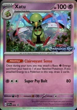Xatu - (Prerelease) Holo Rare SV: Scarlet & Violet Promo Cards 059 NM - Image 1