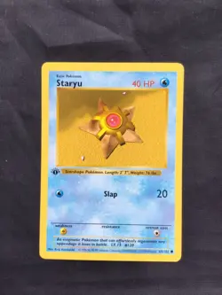 Pokemon Cards: Base Set 1st Edition Common: Staryu 65/102 - Image 1