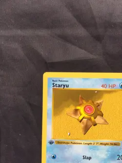 Pokemon Cards: Base Set 1st Edition Common: Staryu 65/102 - Image 2