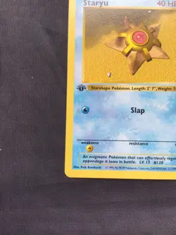Pokemon Cards: Base Set 1st Edition Common: Staryu 65/102 - Image 5