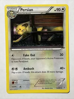 Persian 62/98 COMMON - Pokemon XY Ancient Origins Card - Image 2