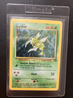 Scyther Jungle Holo Rare 10/64 WOTC Vintage Pokemon Card NM 1999 - Image 1