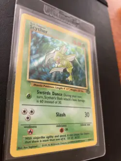 Scyther Jungle Holo Rare 10/64 WOTC Vintage Pokemon Card NM 1999 - Image 2