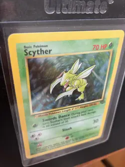 Scyther Jungle Holo Rare 10/64 WOTC Vintage Pokemon Card NM 1999 - Image 3