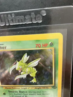 Scyther Jungle Holo Rare 10/64 WOTC Vintage Pokemon Card NM 1999 - Image 4