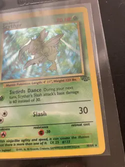 Scyther Jungle Holo Rare 10/64 WOTC Vintage Pokemon Card NM 1999 - Image 5