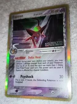 Espeon 4/113 EX Delta Species Reverse Stamped Holo Rare Pokemon Card 2005 TCG - Image 1