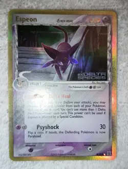 Espeon 4/113 EX Delta Species Reverse Stamped Holo Rare Pokemon Card 2005 TCG - Image 3