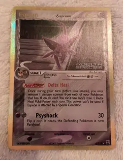 Espeon 4/113 EX Delta Species Reverse Stamped Holo Rare Pokemon Card 2005 TCG - Image 5