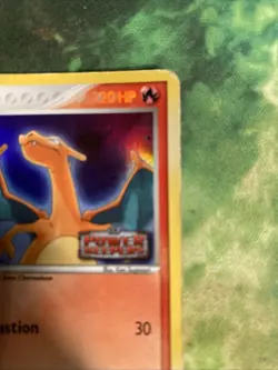 Charizard 6/108 Power Keepers Reverse Holo Pokemon Card Played Stamped damaged - Image 5