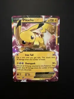 Pokemon Pikachu TCG 2015 EX XY84 Black Star Promo Card - Image 1