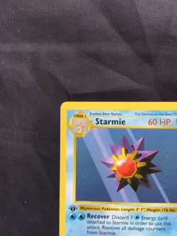Pokemon Cards: Base Set 1st Edition Common: Starmie 64/102 - Image 2