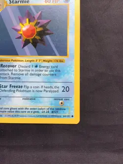 Pokemon Cards: Base Set 1st Edition Common: Starmie 64/102 - Image 4