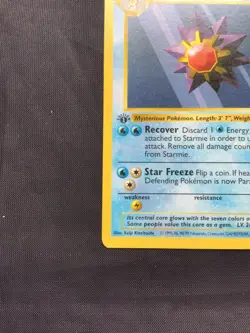 Pokemon Cards: Base Set 1st Edition Common: Starmie 64/102 - Image 5