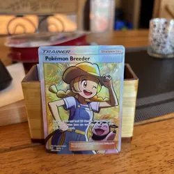 Pokemon Card - Pokemon Breeder Shining Legends 73/73 Ultra Rare Full Art SM Holo - Image 1