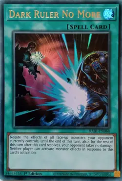 RA01-EN060 DARK RULER NO MORE ULTRA RARE 1ST EDITION YuGiOh CARD - Image 1