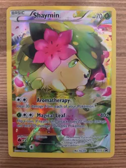 2016 Pokemon Shaymin Full Art Holo Promo Card XY115 - Image 1
