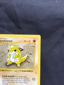 Pokemon Cards: Base Set 1st Edition Common: Sandshrew 62/102 - Image 3