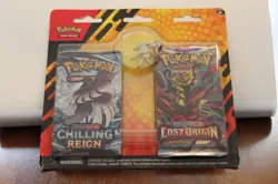 Pokemon cards (Sword and Shield-Chilling Reign and Lost Origin) + Arceus Pin - Image 1