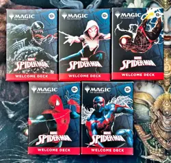 New Sealed Magic the Gathering Marvel Spider-Man Spiderman Welcome Decks Set - Image 1
